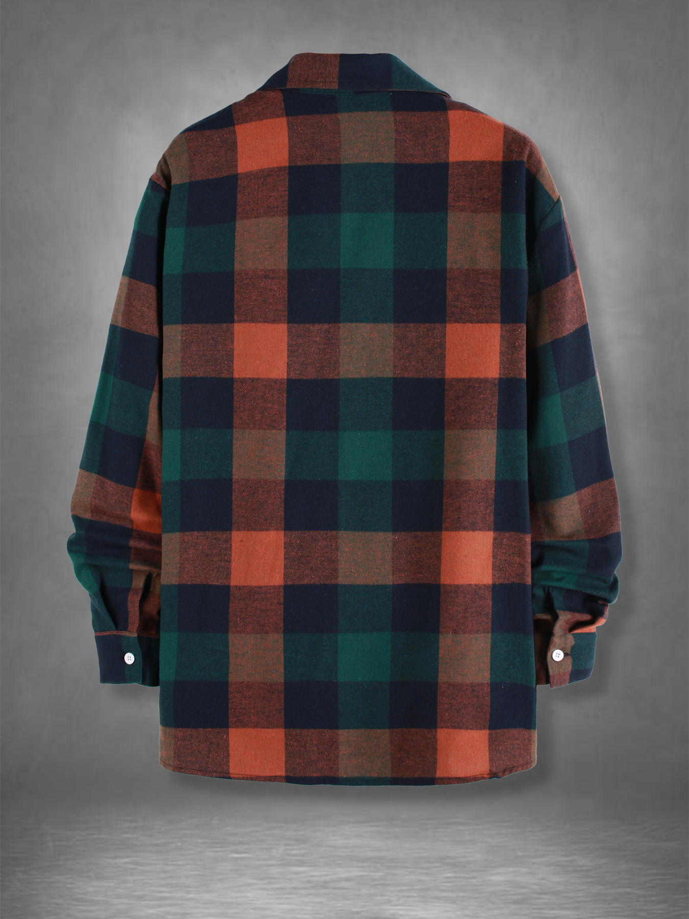 Men's Retro Orange Green Plaid - Mens Fashion Summer avaliação e preço