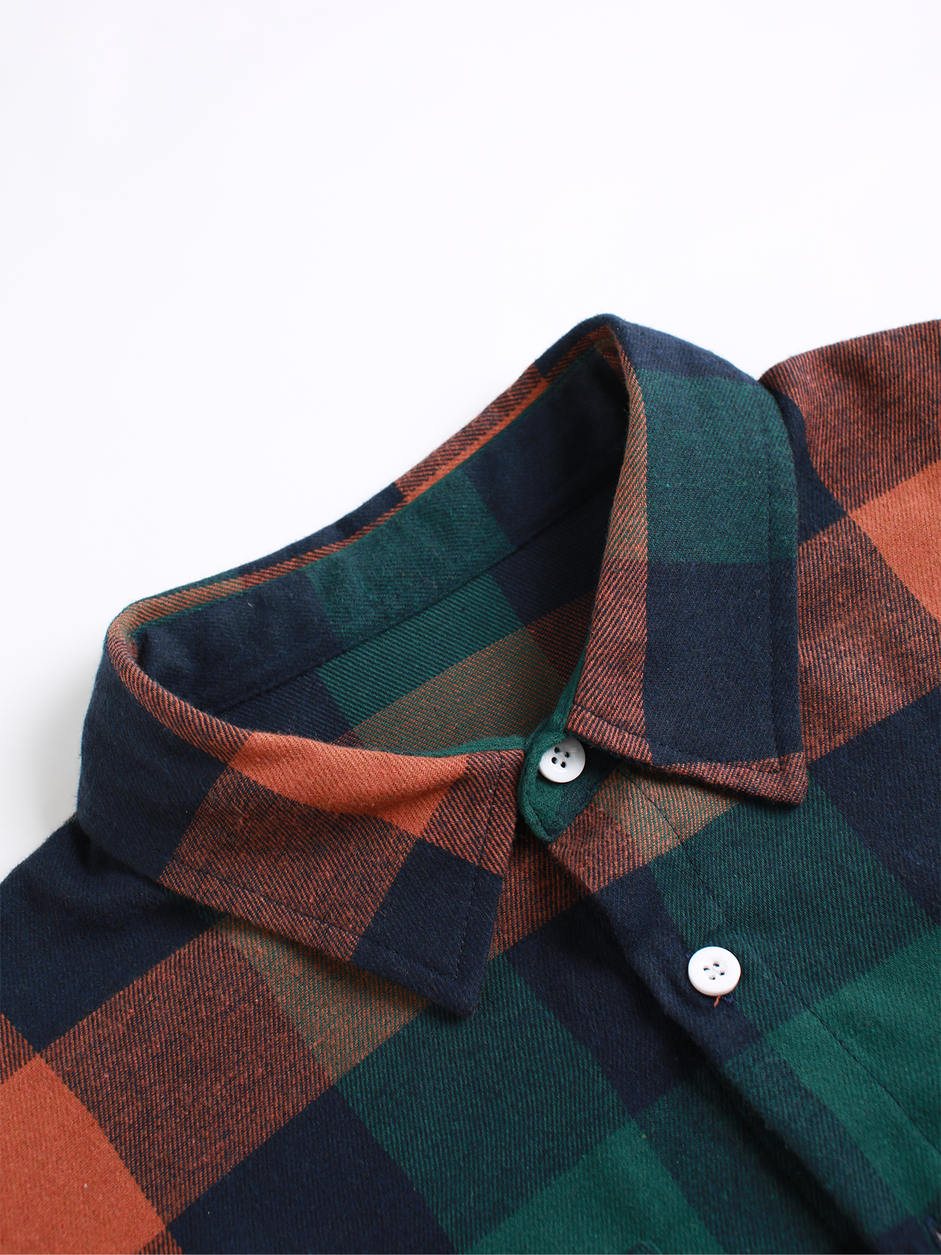 Men's Retro Orange Green Plaid - Mens Fashion Summer avaliação e preço