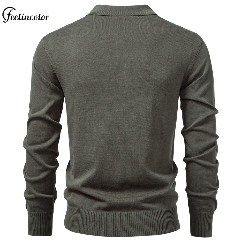 Olive Green Men's Quarter Zip  - Mens Fashion Quarter Zip avaliação e preço