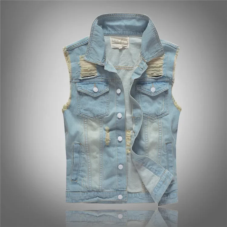 LIBIELIY Spring Autumn New Fas - Men'S Fashion Vest With Jeans avaliação e preço