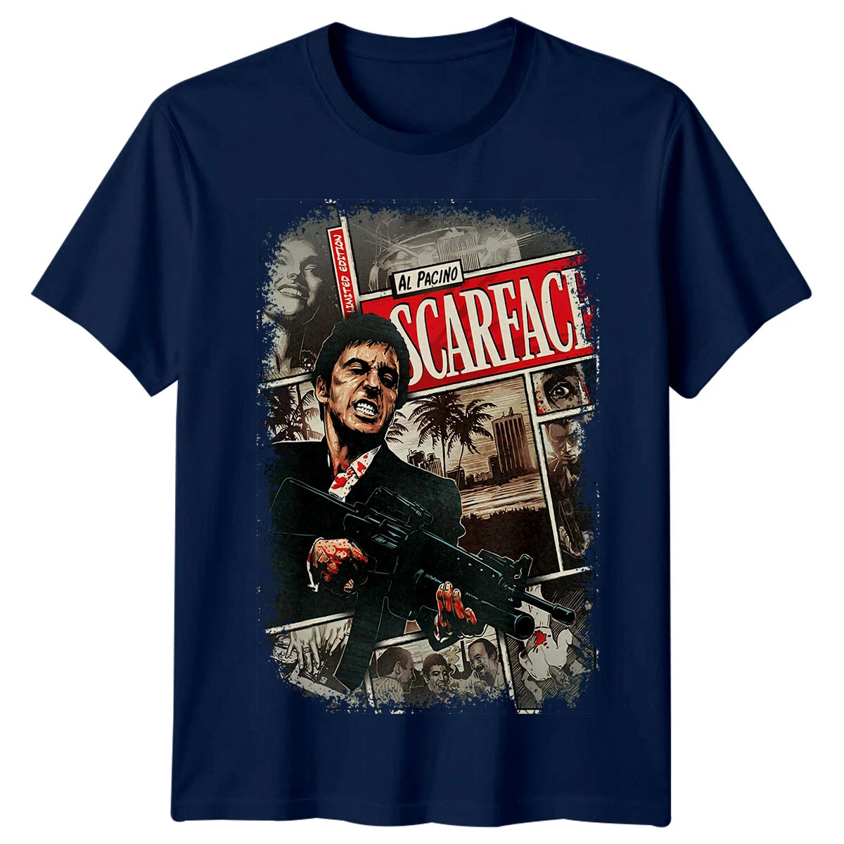Scarface T-Shirt Men Summer Al - Men'S Fashion From The 80S avaliação e preço