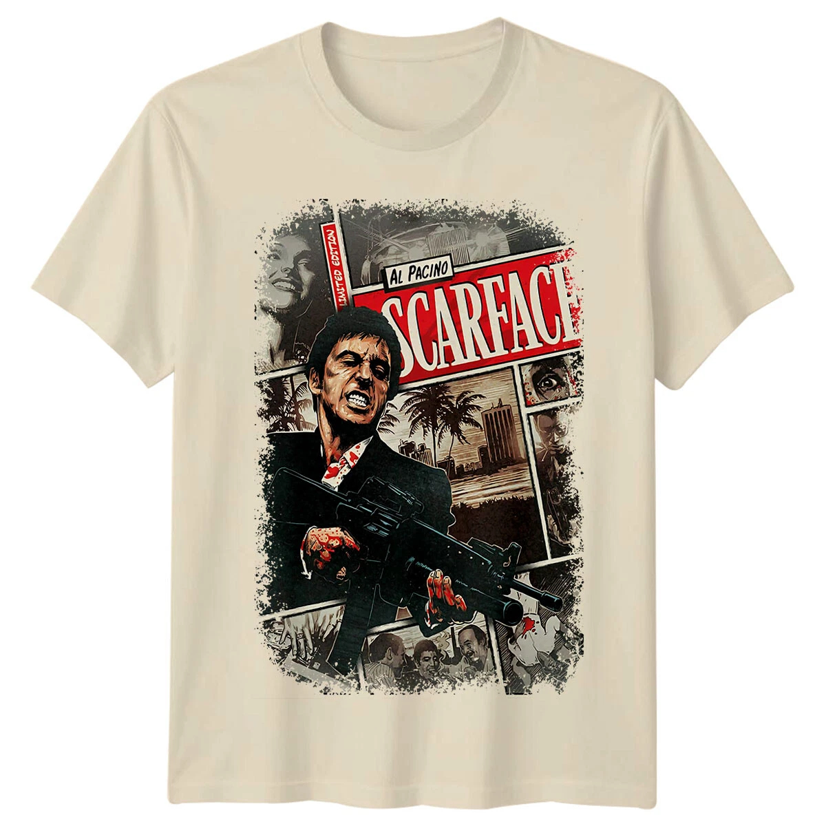 Scarface T-Shirt Men Summer Al - Men'S Fashion From The 80S avaliação e preço