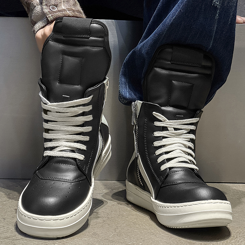 Brand Men Shoe Casual High Top - Mens Fashion Show avaliação e preço