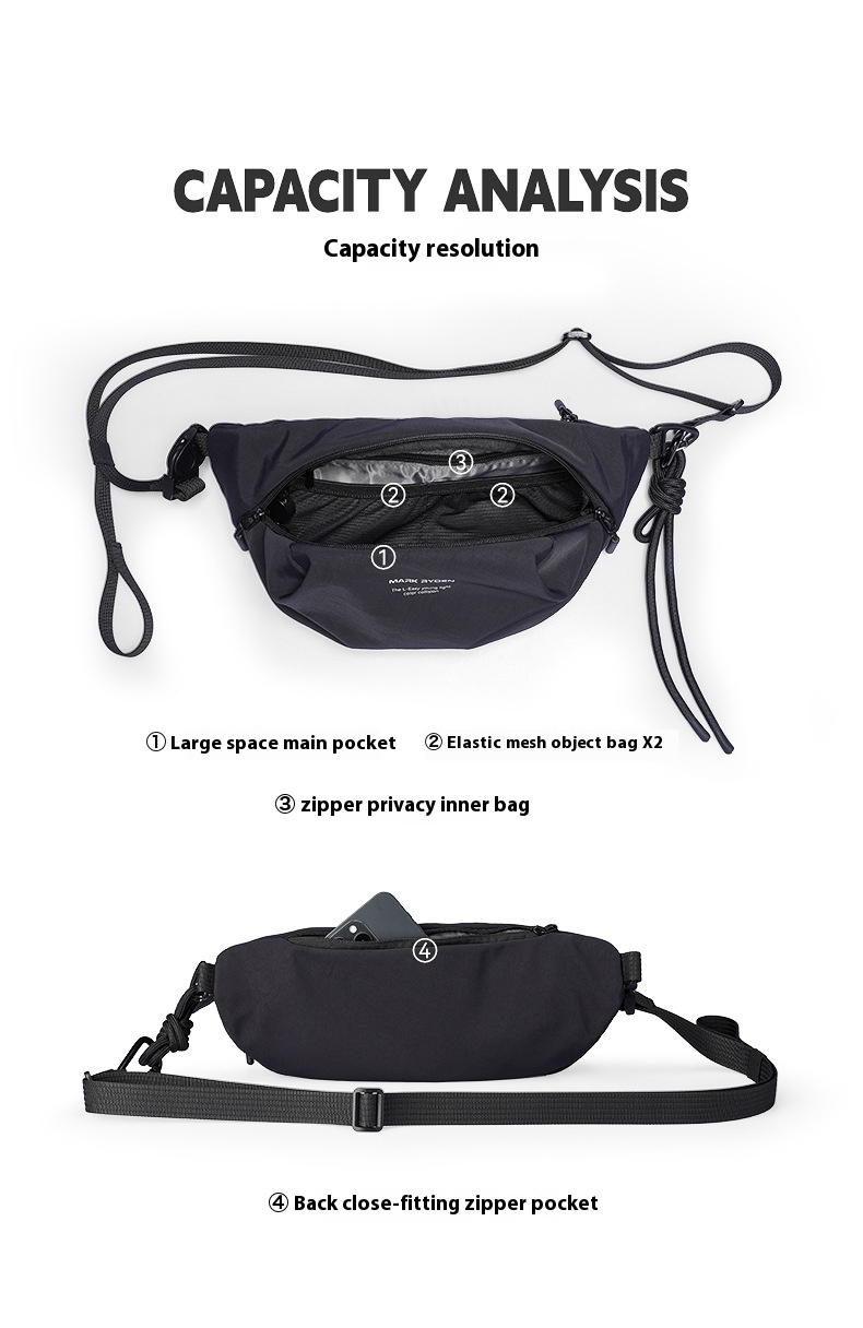 Mark Ryden Waterproof Casual C - Crossbody Bag Men avaliação e preço
