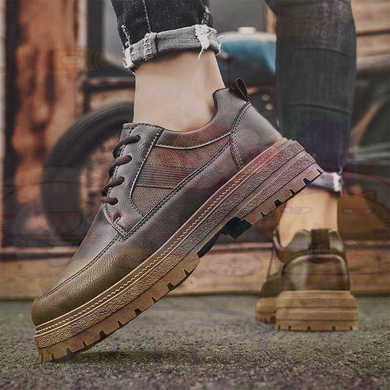 Dark Natural Leather Fashion T - Men'S Fashion For Fat Guys avaliação e preço