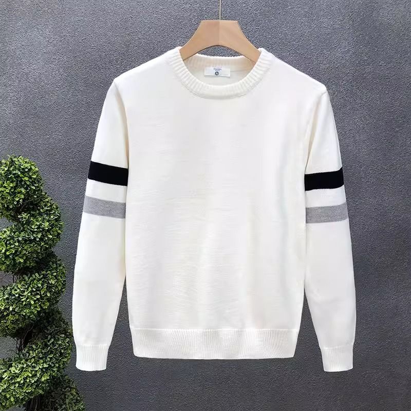 Round Neck Sweater Knitted Swe - Turtleneck Sweater Men avaliação e preço