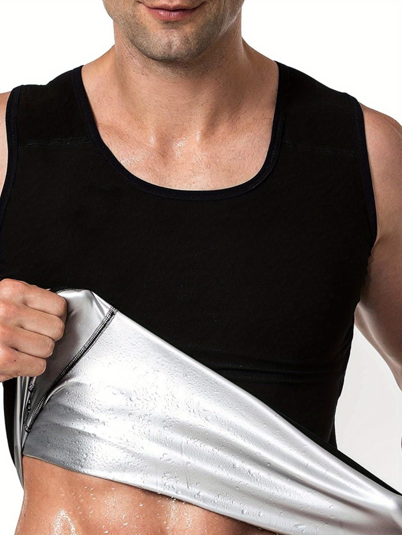 1pcs Sauna Shirt for Men, Shor - Mens Fashion Vest avaliação e preço