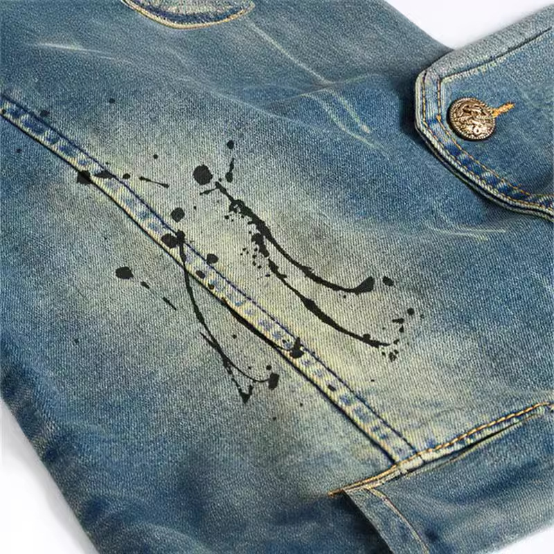 Spring Autumn New Fashion Men' - Men'S Fashion Vest With Jeans avaliação e preço