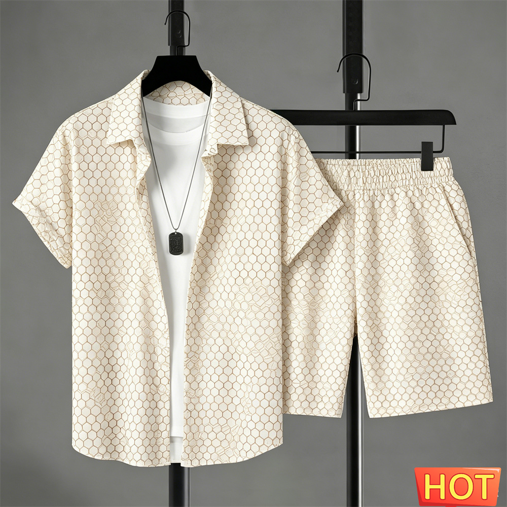 Summer Outfits Man Shirt Set G - Mens Fashion Wear avaliação e preço