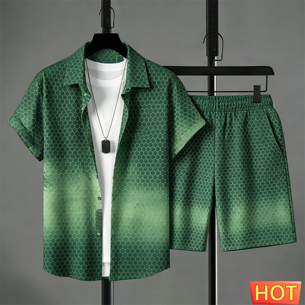 Summer Outfits Man Shirt Set G - Mens Fashion Wear avaliação e preço