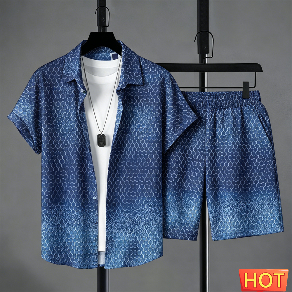 Summer Outfits Man Shirt Set G - Mens Fashion Wear avaliação e preço