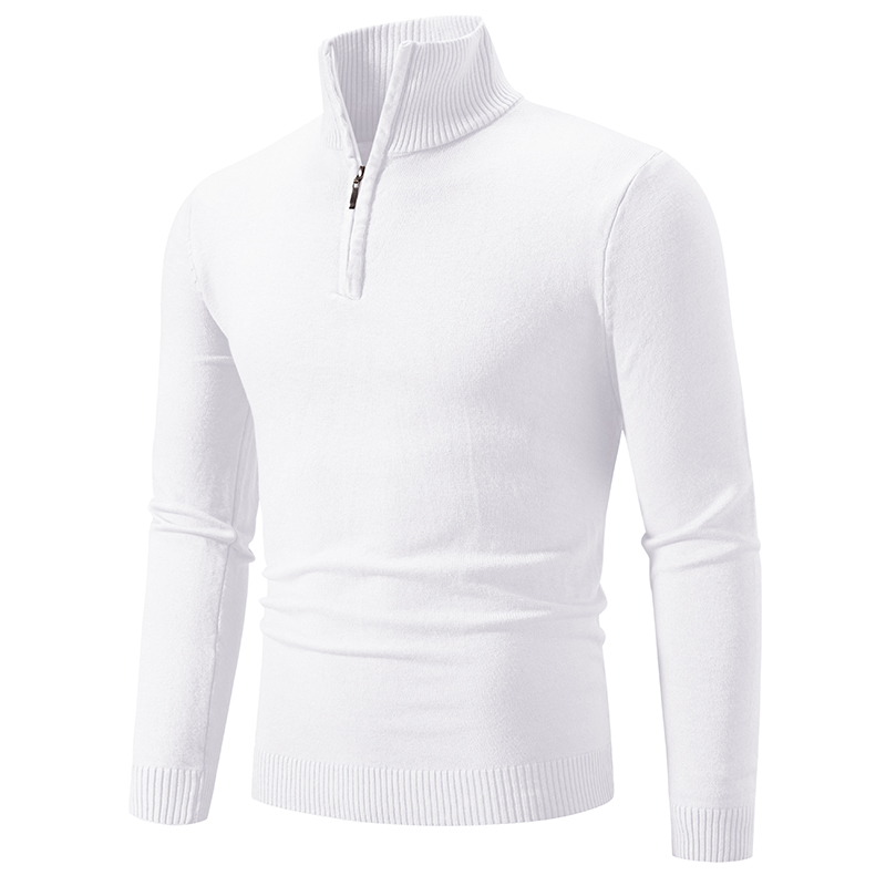 New Men's Sweater Half Zipper  - Turtleneck Sweater Men avaliação e preço