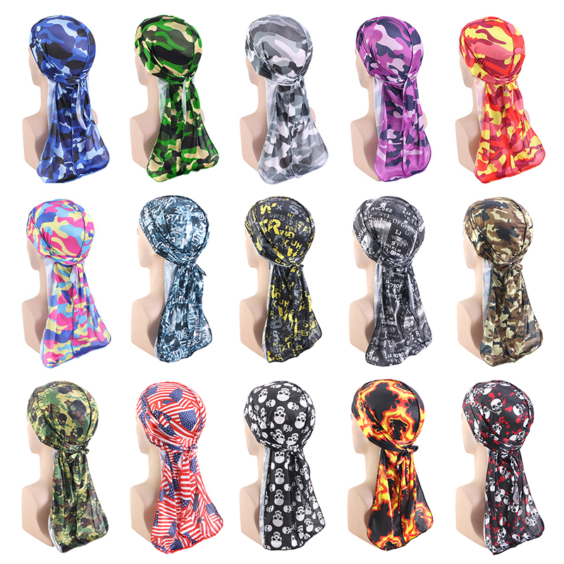 3PCS Fashion Long Tail Durag C - Mens Fashion Caps avaliação e preço