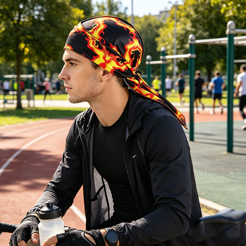 3PCS Fashion Long Tail Durag C - Mens Fashion Caps avaliação e preço