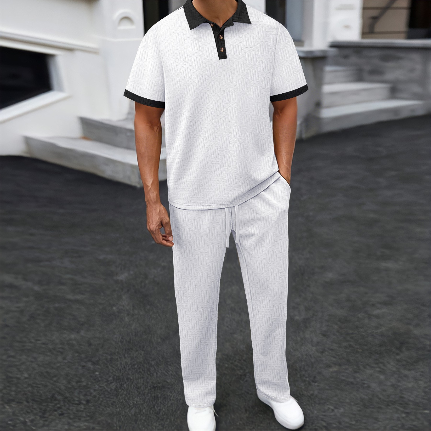 Men's 2 Piece Polo Shirt & Pan - Men'S Fashion Polo avaliação e preço