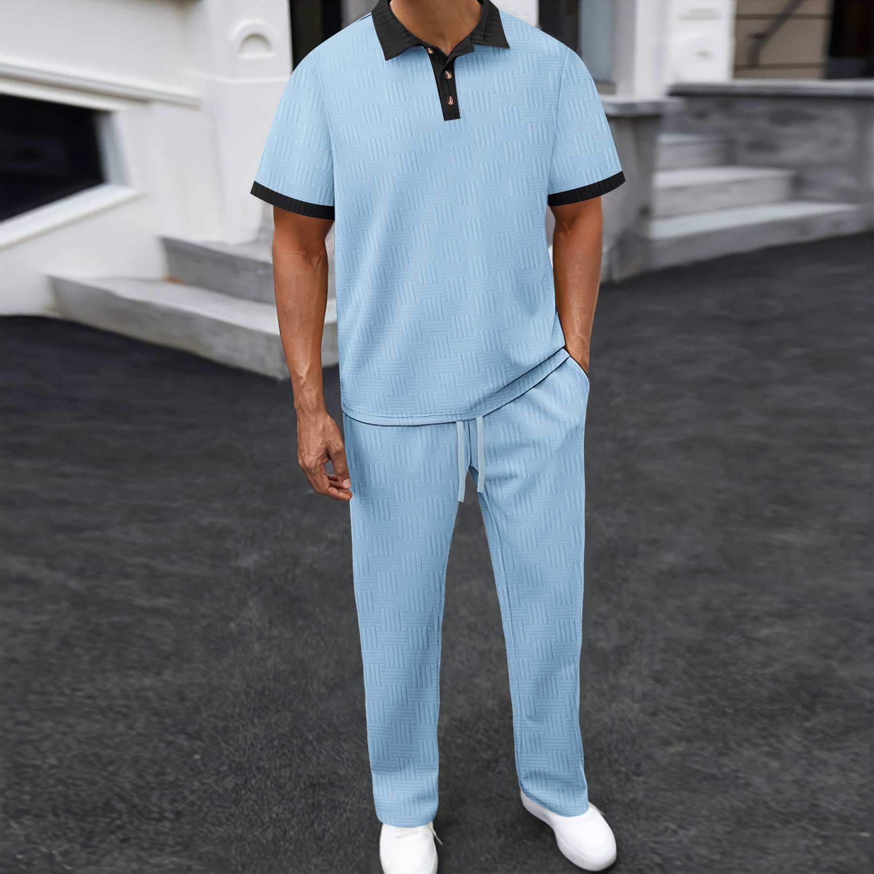 Men's 2 Piece Polo Shirt & Pan - Men'S Fashion Polo avaliação e preço