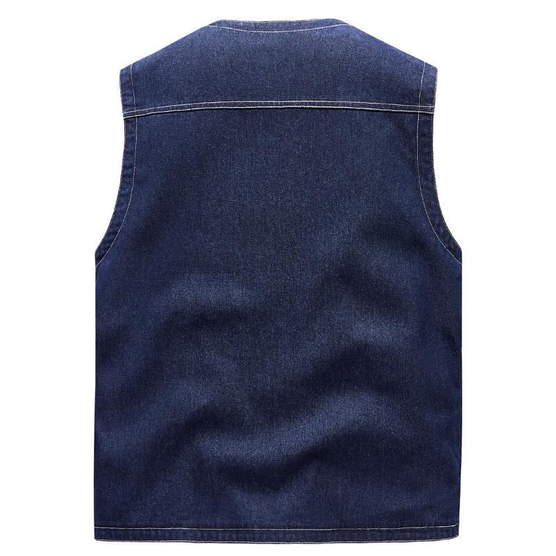 Men Jean Vest Outerwear Denim  - Men'S Fashion Vest With Jeans avaliação e preço