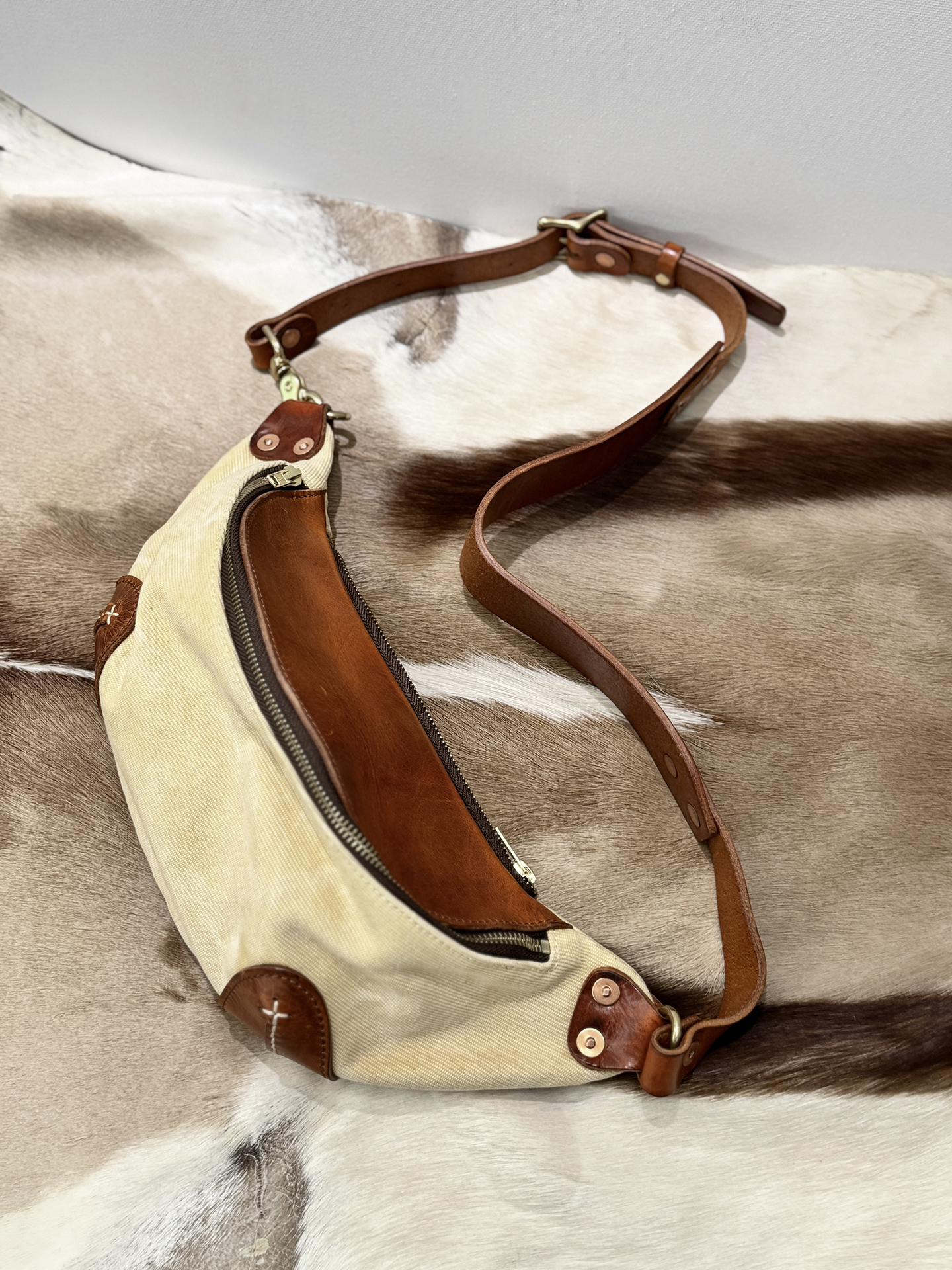 Men's Chest Bag Leather Canvas - Crossbody Bag Men avaliação e preço