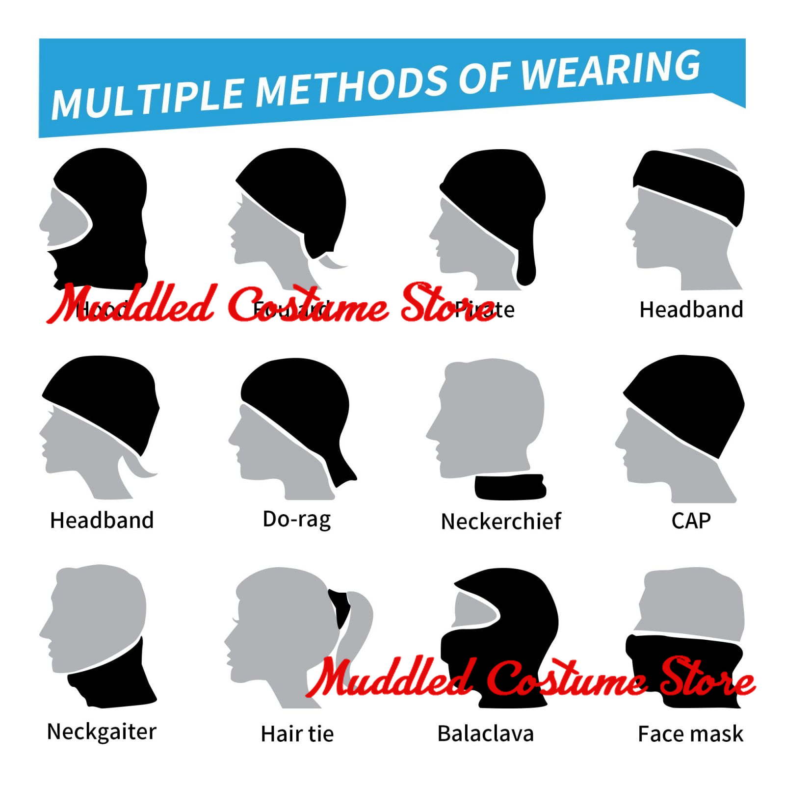 Neck Gaiter Face Mask Men Wome - Men'S Fashion Head Scarf avaliação e preço