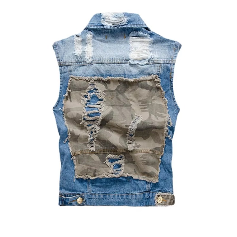 Men Slim Denim Vests Jackets W - Men'S Fashion Vest With Jeans avaliação e preço