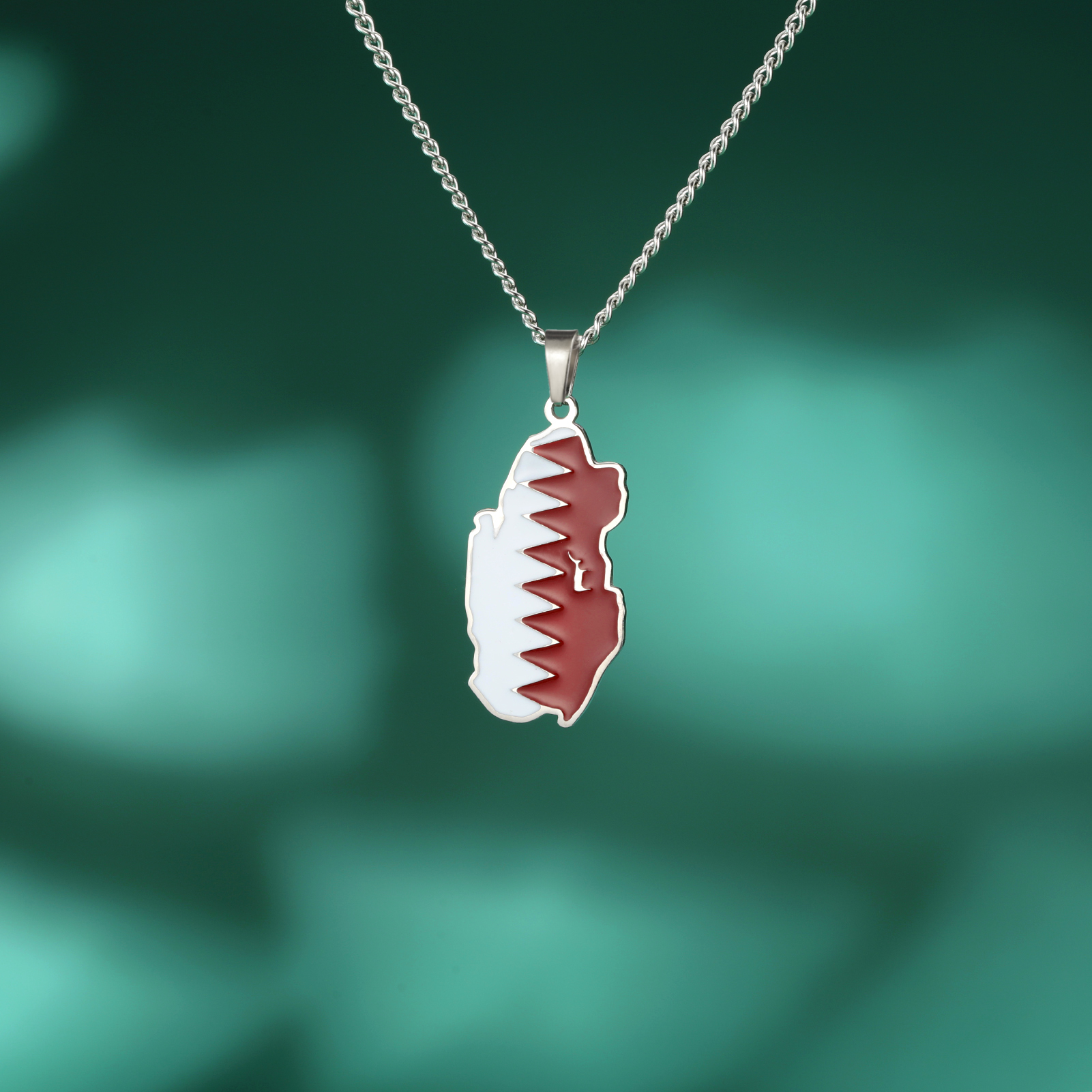 Qatar Map Necklace Qatari Flag - Men'S Fashion Qatar avaliação e preço