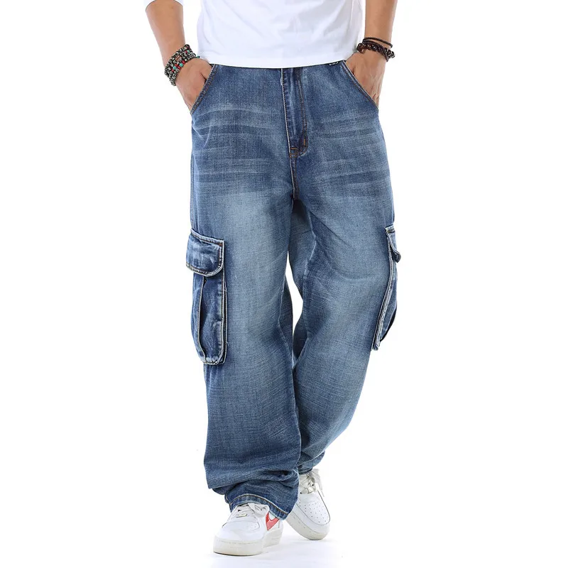 Mens Baggy Jeans Spring and Au - Men'S Fashion For Fat Guys avaliação e preço