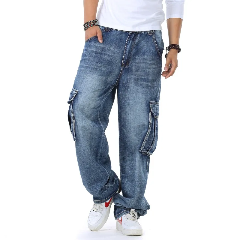 Mens Baggy Jeans Spring and Au - Men'S Fashion For Fat Guys avaliação e preço