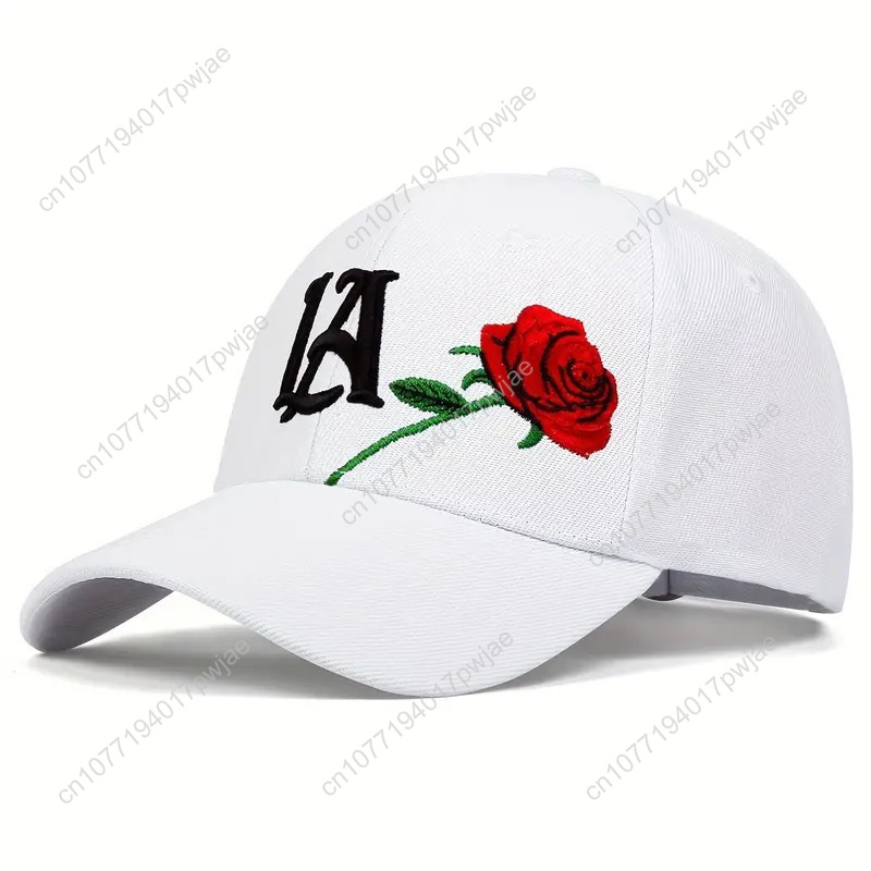 Rose-Embroidered LA Baseball C - Mens Fashion Caps avaliação e preço
