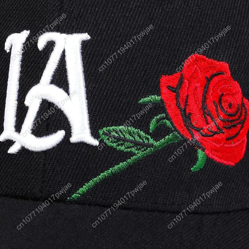 Rose-Embroidered LA Baseball C - Mens Fashion Caps avaliação e preço