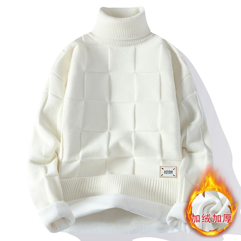New Winter Men Fleece Warm Tur - Turtleneck Sweater Men avaliação e preço
