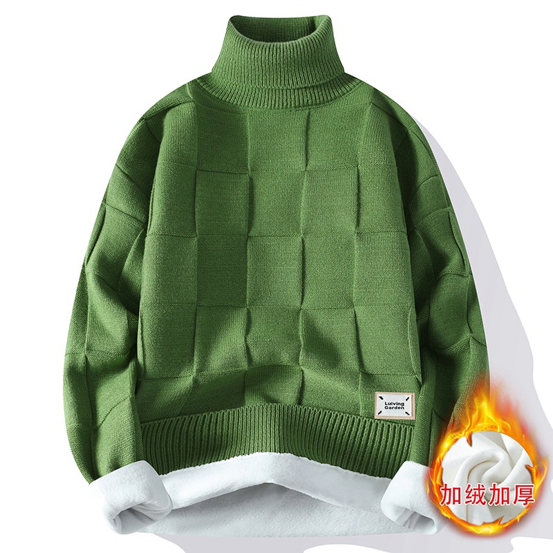 New Winter Men Fleece Warm Tur - Turtleneck Sweater Men avaliação e preço
