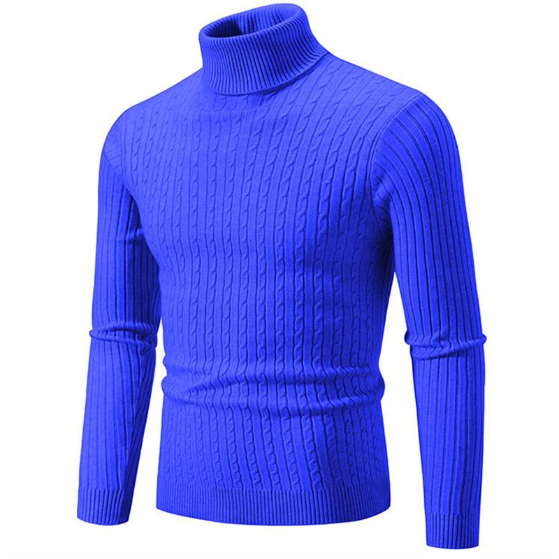 2025 New Men Solid Colour Turt - Turtleneck Sweater Men avaliação e preço