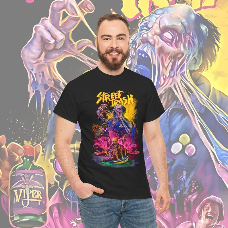 Street Trash Horror Movie T-sh - Men'S Fashion From The 80S avaliação e preço