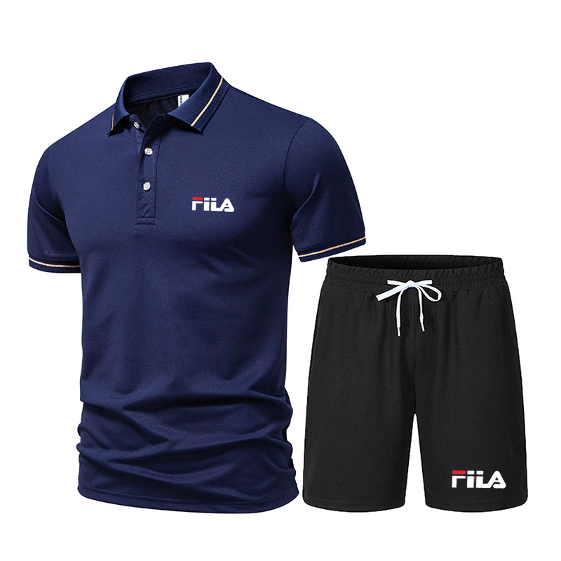 Men's Fashionable 2-Piece Spor - Men'S Fashion Polo avaliação e preço
