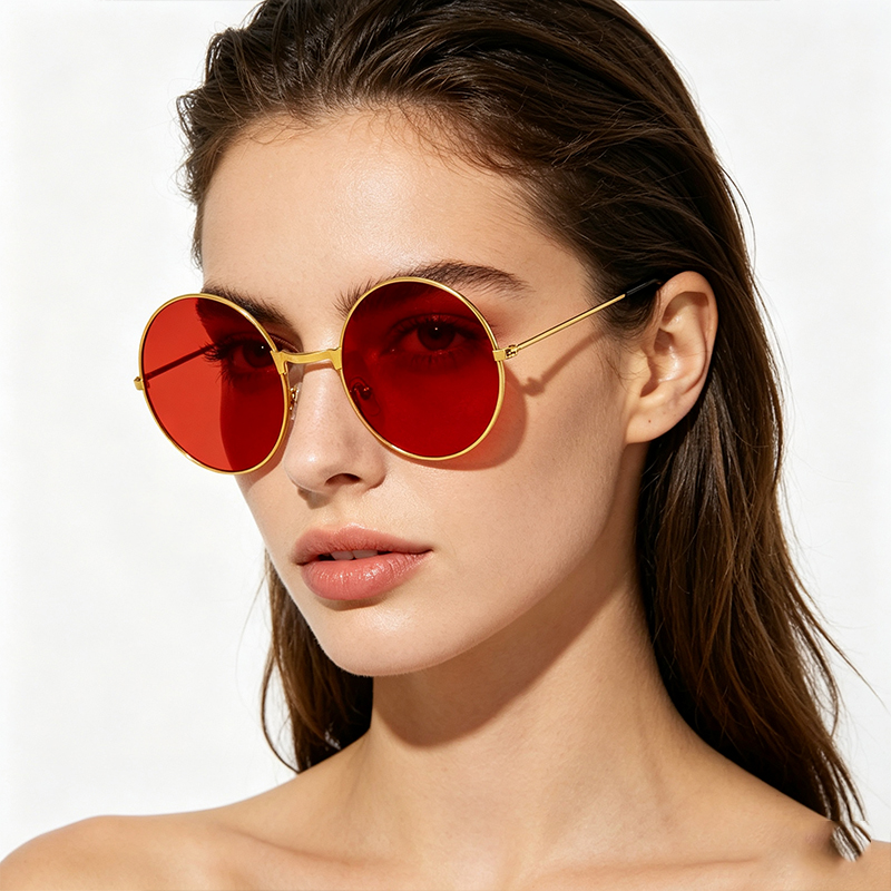 Classic Vintage Round Frame Su - Yellow Men'S Fashion avaliação e preço