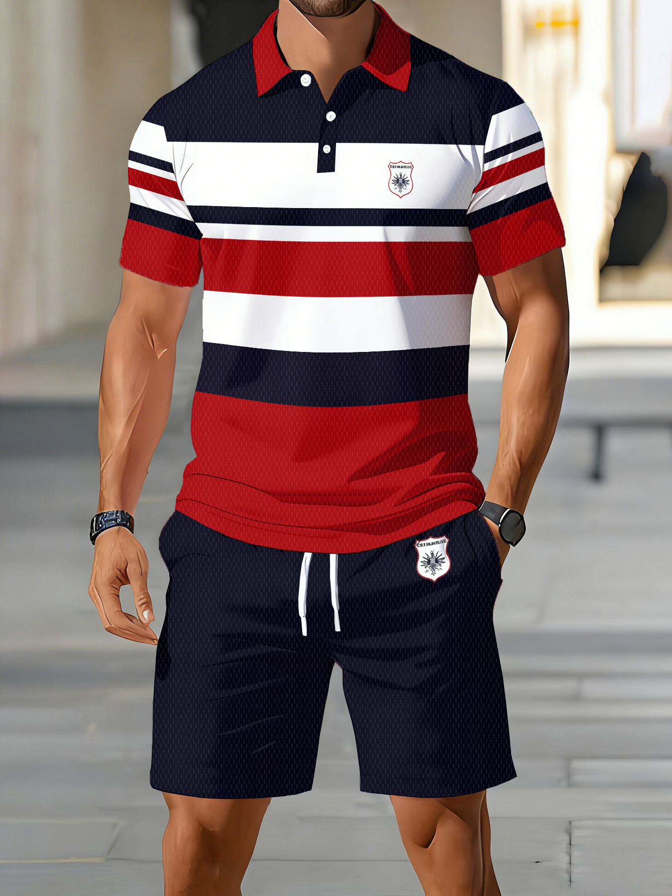 2026 Summer Men's Polo Set - 3 - Men'S Fashion Polo avaliação e preço