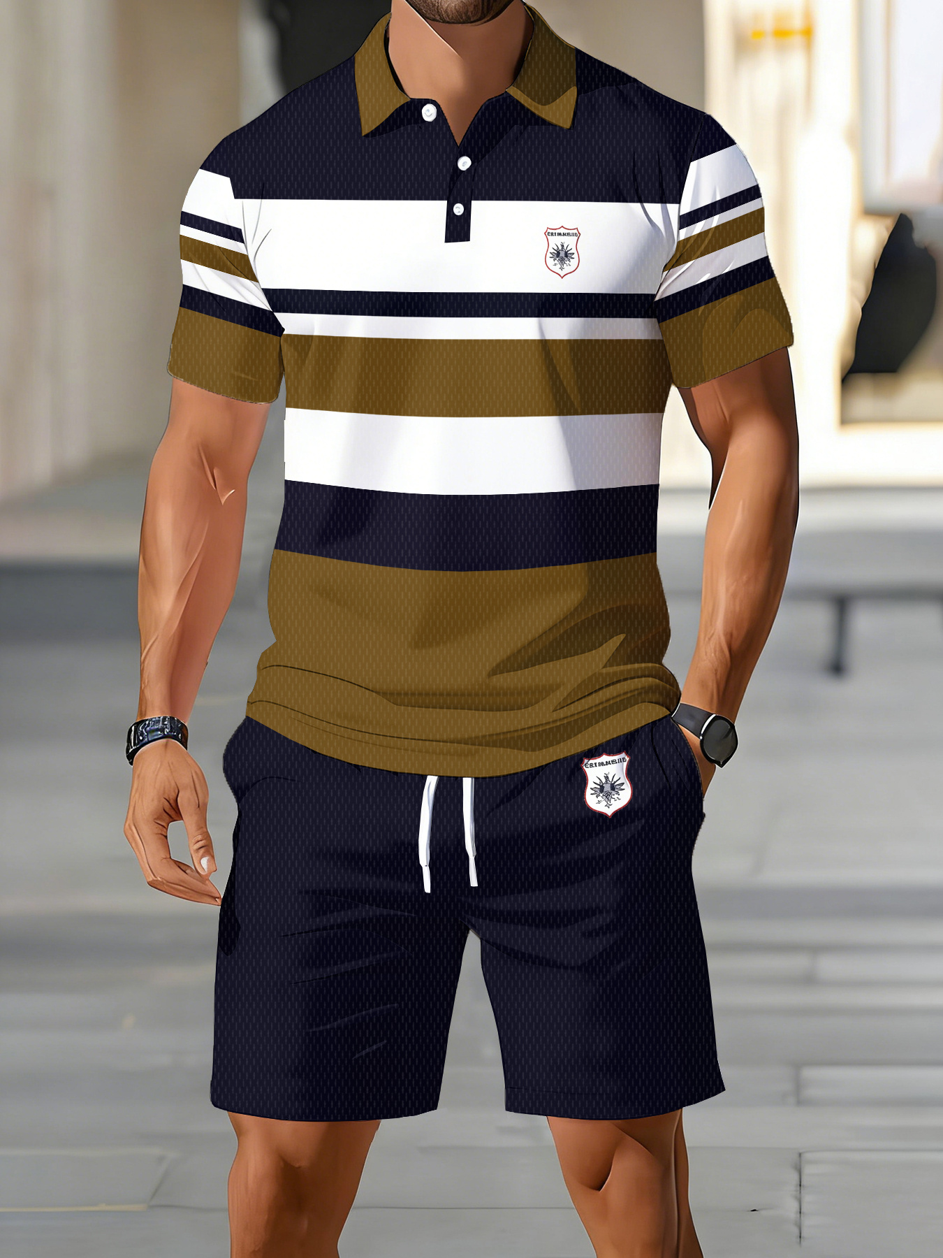 2026 Summer Men's Polo Set - 3 - Men'S Fashion Polo avaliação e preço