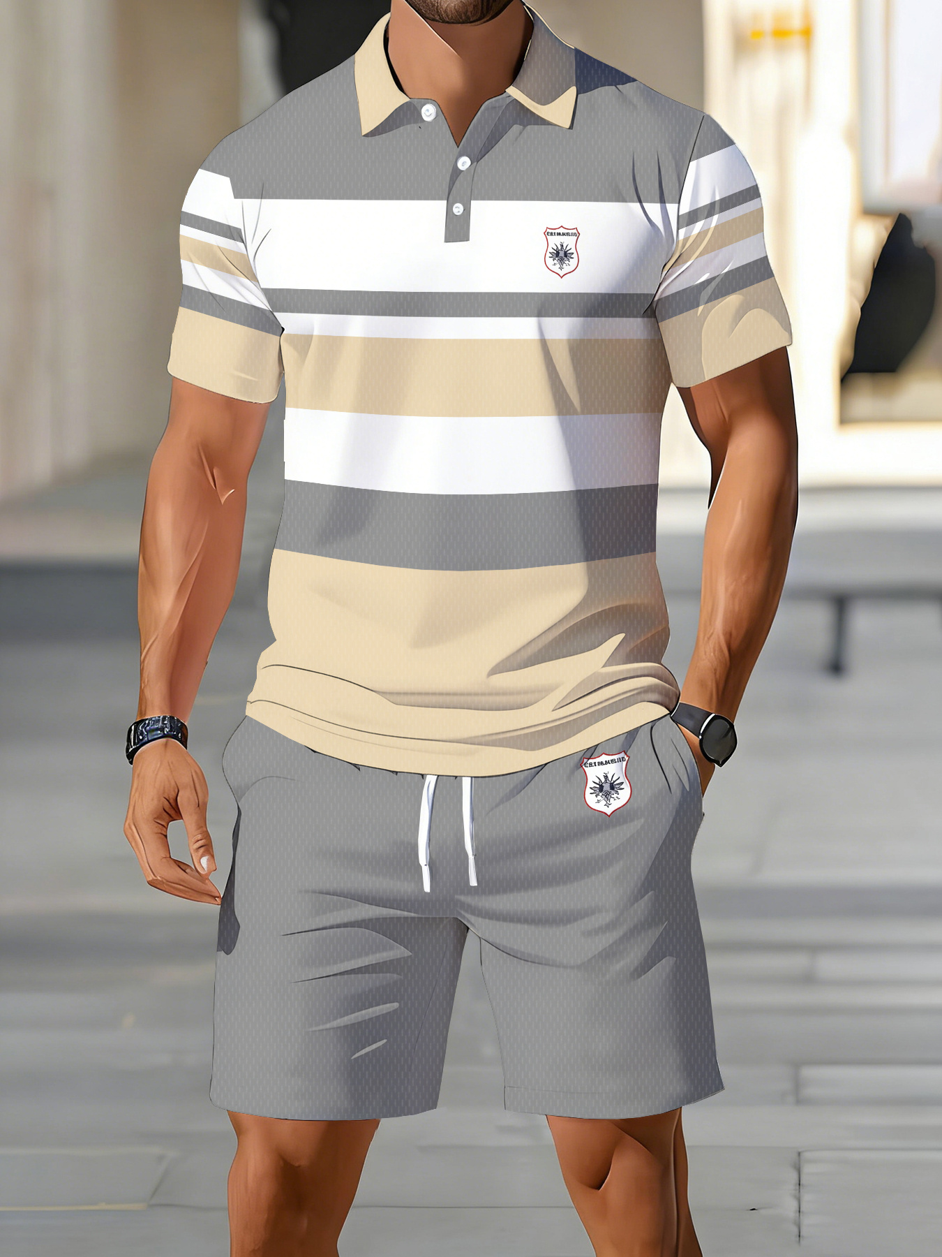 2026 Summer Men's Polo Set - 3 - Men'S Fashion Polo avaliação e preço