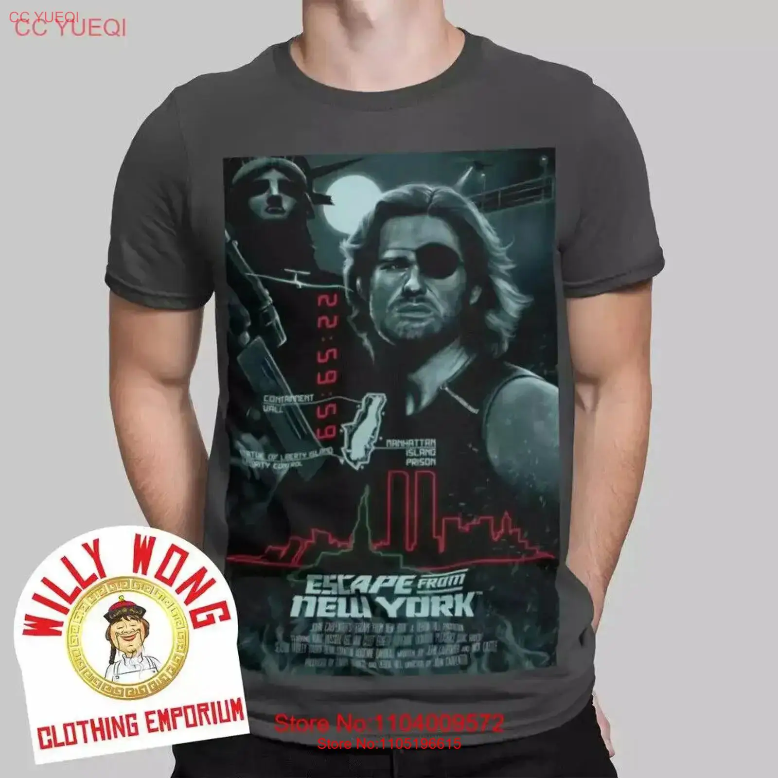 Escape From New York T Shirt R - Men'S Fashion From The 80S avaliação e preço