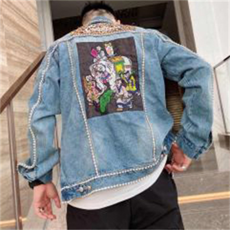 Diamond Border Printing Fashio - Men'S Fashion Vest With Jeans avaliação e preço