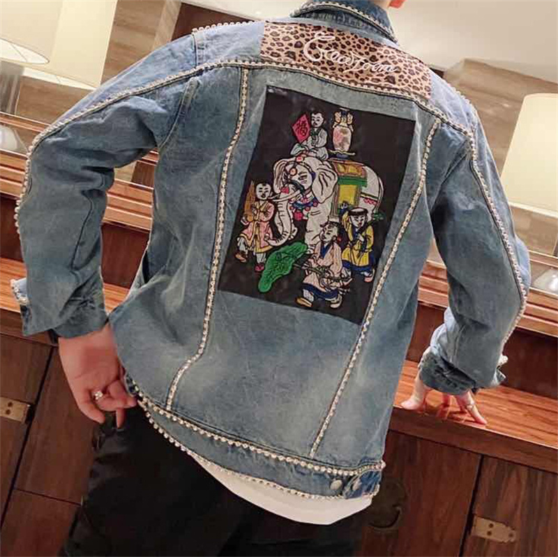 Diamond Border Printing Fashio - Men'S Fashion Vest With Jeans avaliação e preço