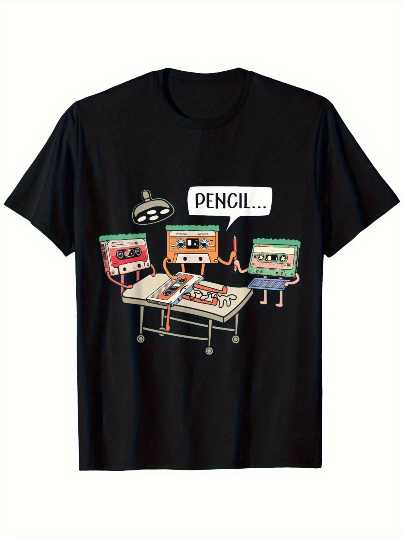 Men Cotton black T-Shirt Vinta - Men'S Fashion From The 80S avaliação e preço