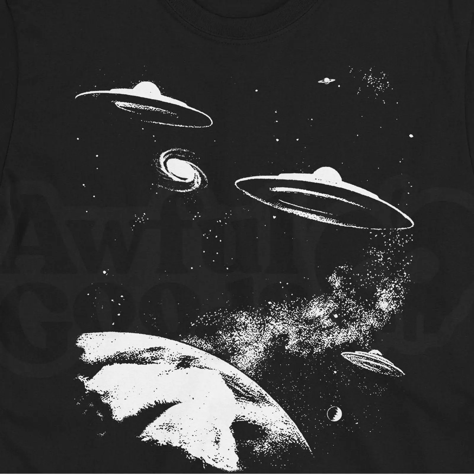 Retro UFO T Shirt 1950s Sci Fi - 1950S Fashion Men'S avaliação e preço