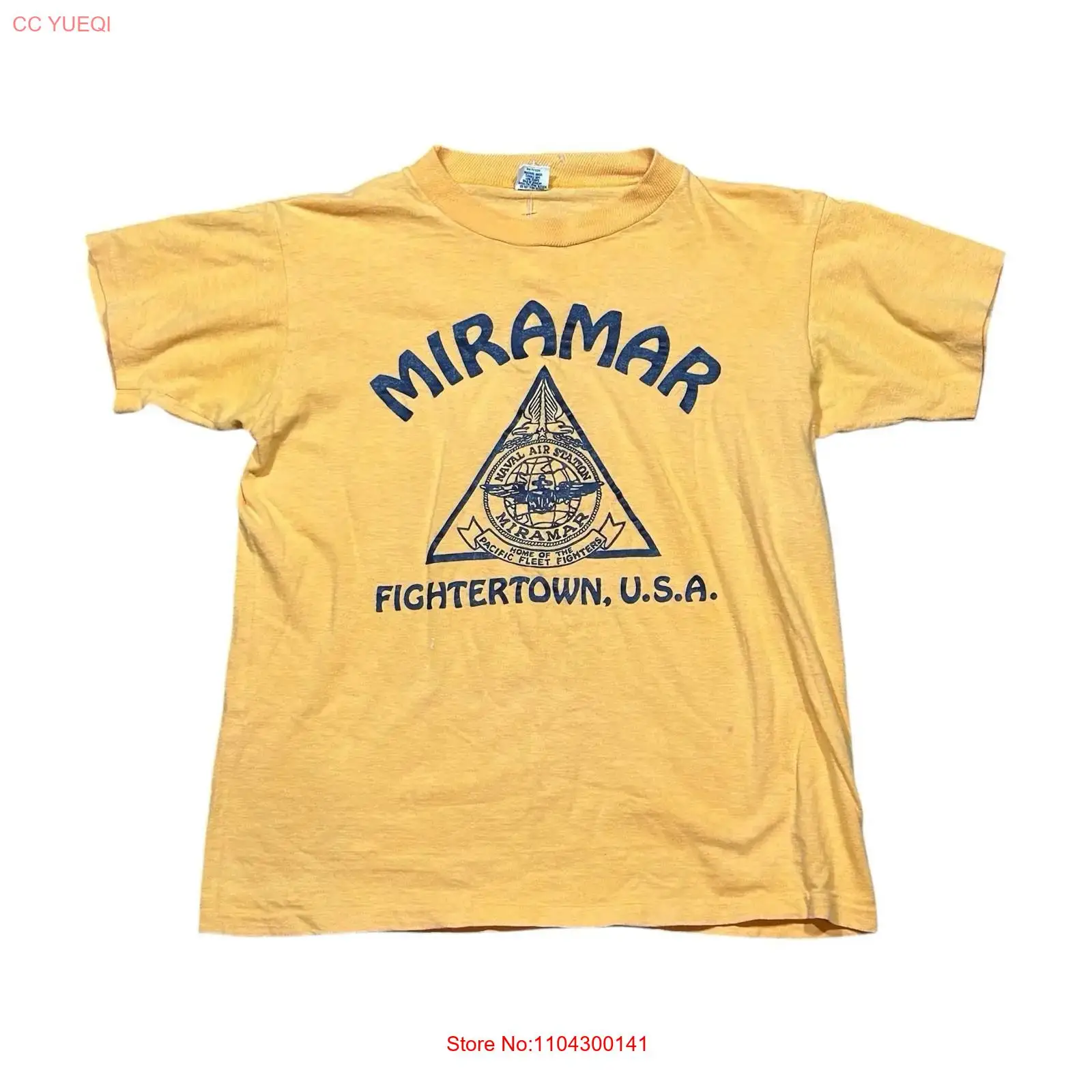 VTG 80s Miramar Fightertown US - Yellow Men'S Fashion avaliação e preço