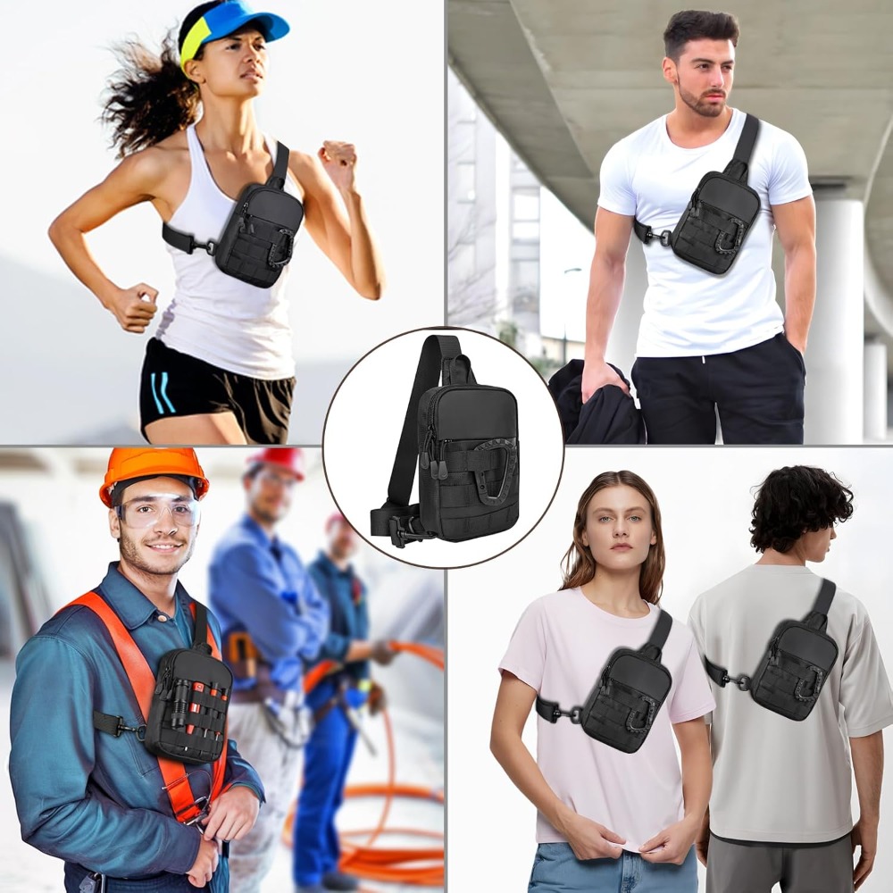 Small Sling Bag for Men, Tacti - Crossbody Bag Men avaliação e preço