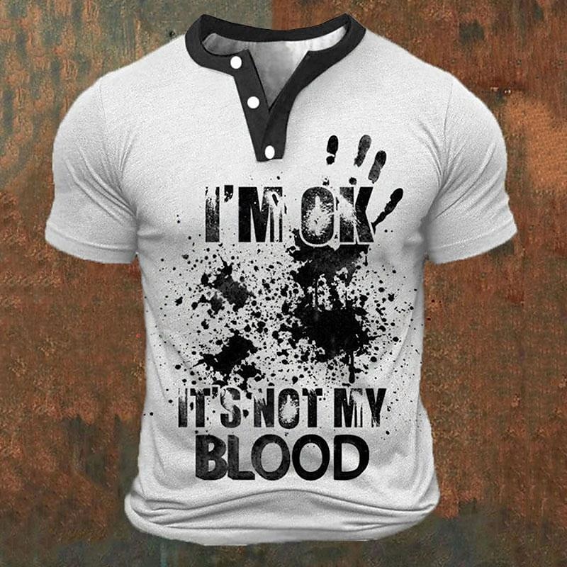 Funny 3D Letter Print Men's He - Mens Fashion Wear avaliação e preço