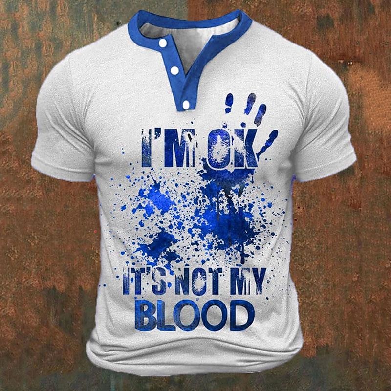 Funny 3D Letter Print Men's He - Mens Fashion Wear avaliação e preço