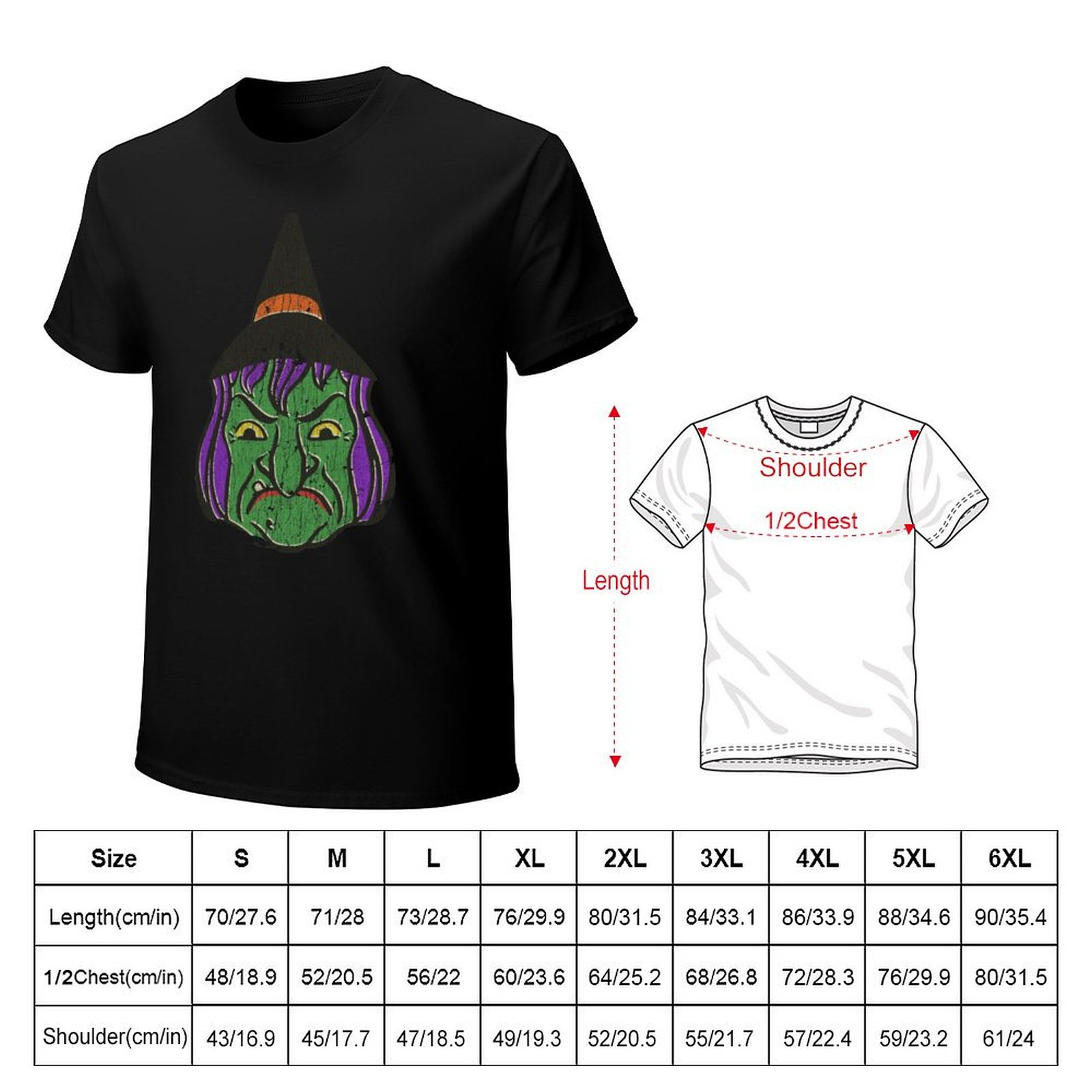 1950s Halloween Witch T-Shirt  - 1950S Fashion Men'S avaliação e preço