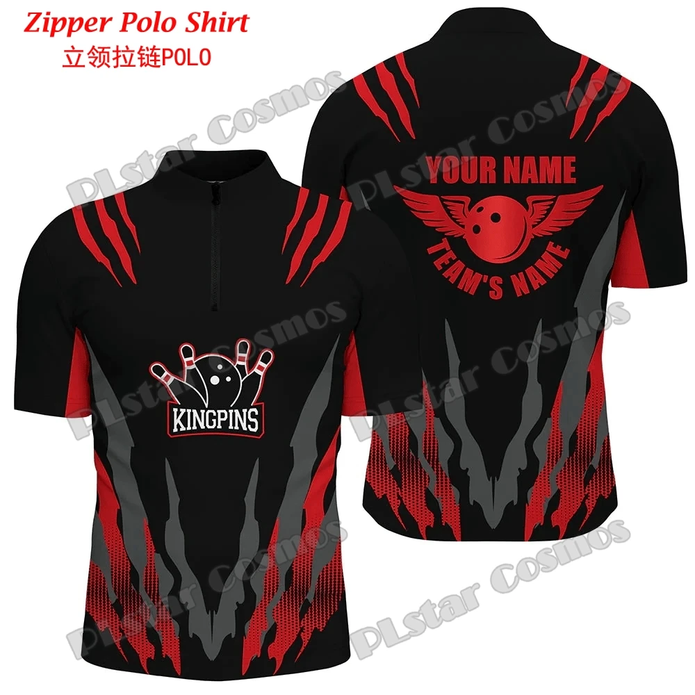 Custom with Name Bowling Team  - Mens Fashion Quarter Zip avaliação e preço