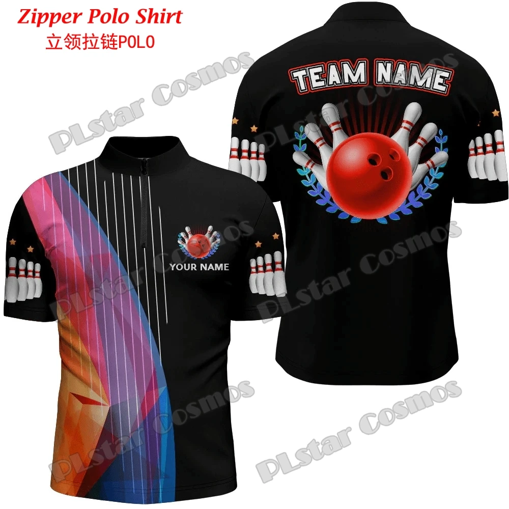 Custom with Name Bowling Team  - Mens Fashion Quarter Zip avaliação e preço